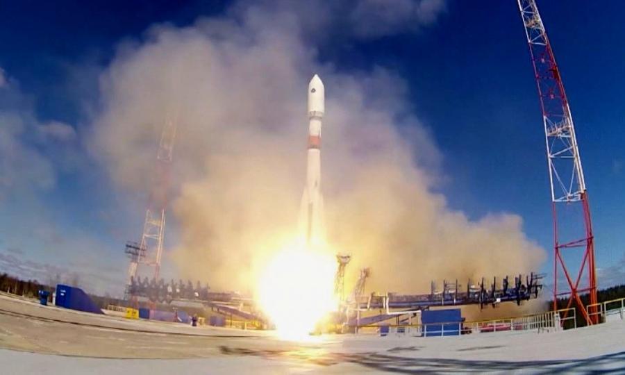 Сегодня с космодрома «Плесецк» успешно стартовала ракета-носитель «Союз-2.1 Б»