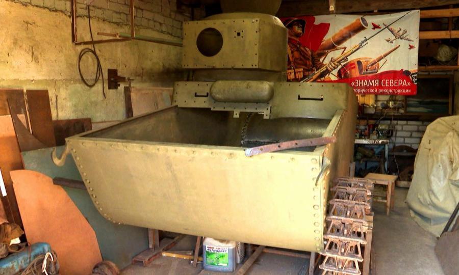 Северодвинские поисковики восстанавливают Танк Т-37 времён Великой Отечественной войны