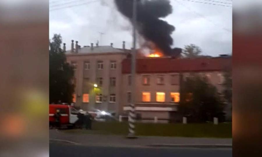 Сегодня ночью в Архангельске произошел пожар на станции переливания крови
