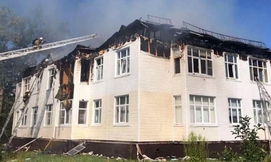 В Северодвинске сегодня горел 16-квартирный жилой дом