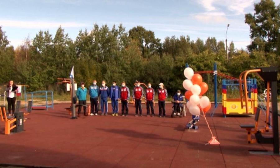 В Новодвинске появилась спортивная площадка для параатлетов