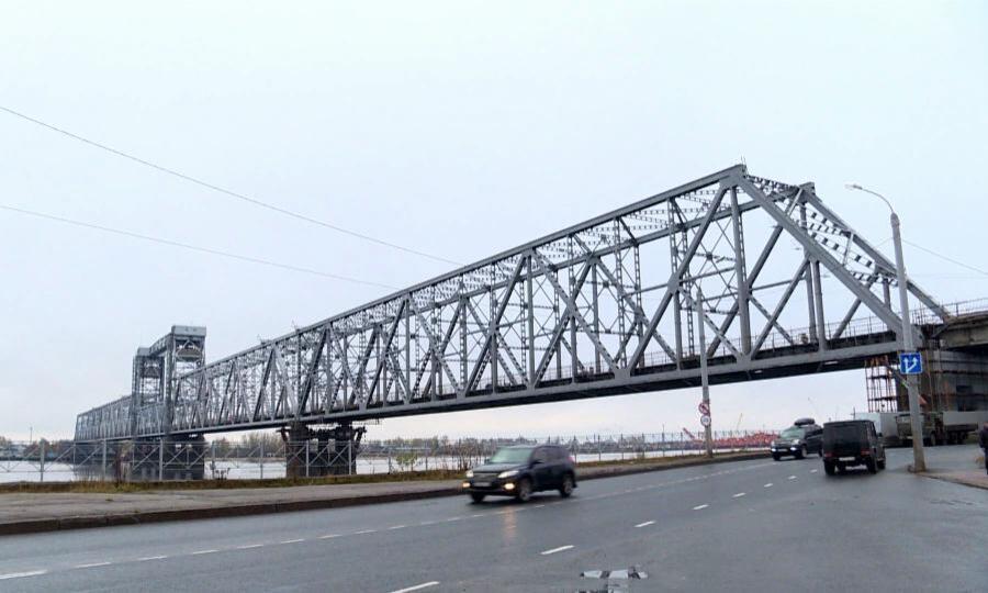 В понедельник в Архангельске вновь закроют железнодорожный мост с 9 утра до 5 утра следующего дня