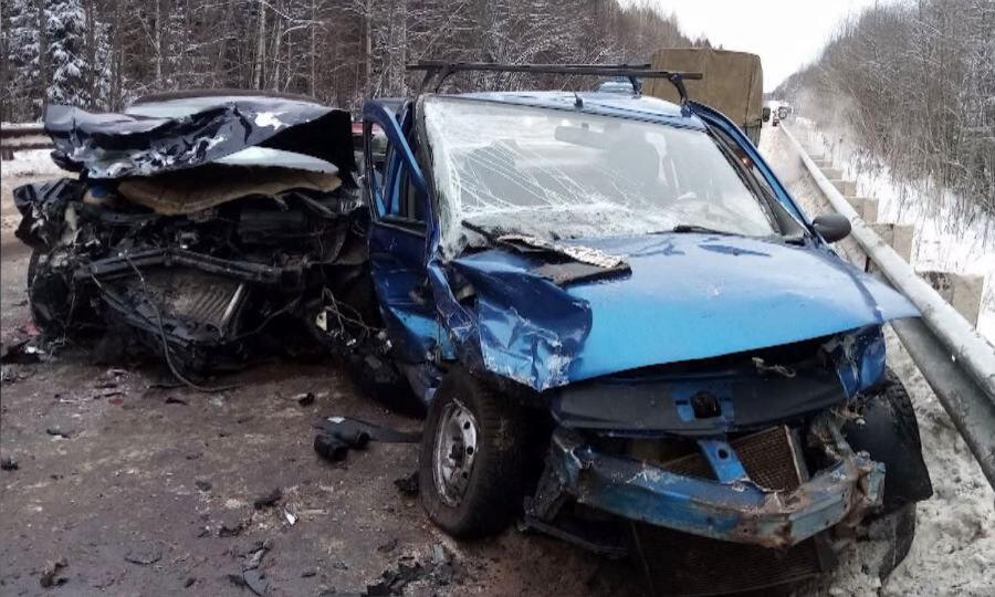 Сразу четыре автомобиля столкнулись на региональной дороге «Котлас — Коряжма — Ильинско-Подомское»