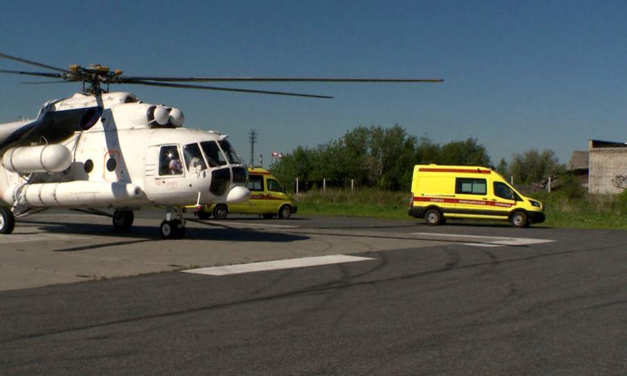 Почти 900 пациентов в Архангельской области с начала года нуждались в эвакуации службой санитарной авиации