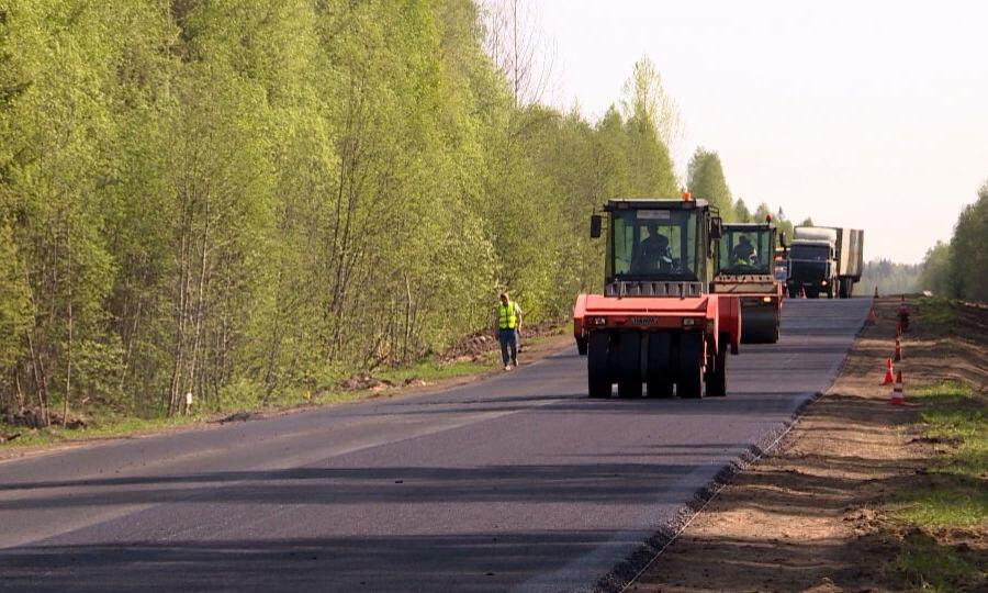В Устьянах введён в эксплуатацию первый региональный объект дорожного национального проекта «Безопасные качественные дороги»