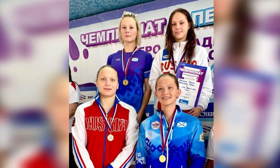 Команда пловцов Архангельской области вернулась с чемпионата и первенства Северо-Запада России с 67 медалями
