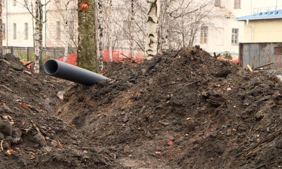 Сегодня в Архангельске 127 раскопанных участков после ремонтов труб и сетей