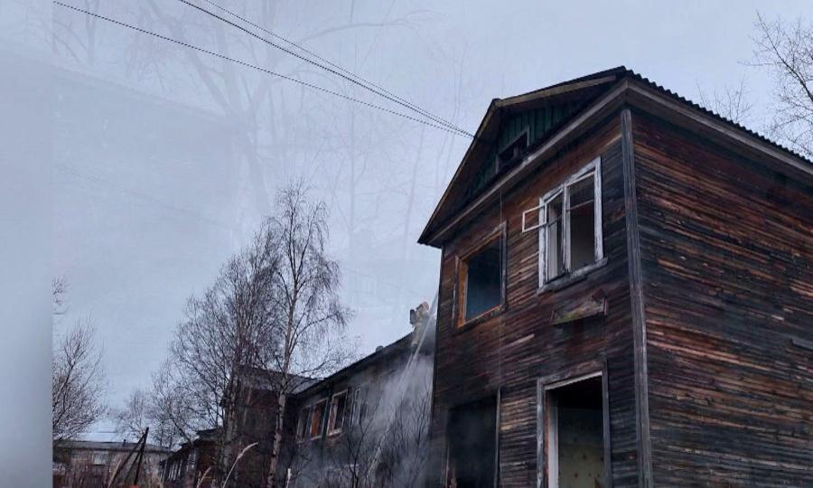 В воскресенье в Архангельске горел еще один деревянный дом в Соломбале